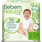 Bebem Natural Bebek Bezi Junior 5 Beden Jumbo 24 Adet - 0: 0 - 3 kg Yenidoğan / 50'li