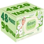 Bebem Natural Narin Dokunuş 48x90 Adet Plastik Kapaklı Islak Bebek Mendili