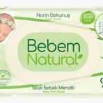 Bebem Natural Narin Dokunuş 90 Yaprak Plastik Kapaklı Islak Bebek Mendili