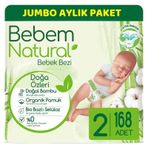 Bebem Natural No:2 Mini 168 Adet Bebek Bezi
