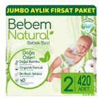 Bebem Natural No:2 Mini 420 Adet Bebek Bezi