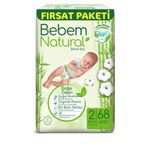 Bebem Natural No:2 Mini 68 Adet Bebek Bezi