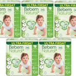 Bebem Natural No:4 Maxi 520 Adet Bebek Bezi