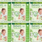 Bebem Natural No:4 Maxi 624 Adet Bebek Bezi