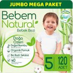 Bebem Natural No:5 Junior 120 Adet Bebek Bezi