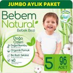 Bebem Natural No:5 Junior 96 Adet Bebek Bezi