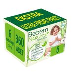 Bebem Natural No:6 XLarge 360 Adet Bebek Bezi