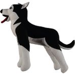 Bebemod Uyku Arkadaşı Peluş Oyuncak Kurt - Beyaz-Siyah-Beyaz