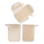 BEBEMOKO 2 Adet Sisal Sabun Torbaları Doğal İpli Çanta Örgü Peeling Sabun Torbası Sabun Tasarrufu Kese Banyo Duş Köpük Masaj Duş