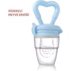 Bebeneo Mavi Silikon Bpa İçermez Süzgeçli Püre Sebze Meyve Filesi Meyve Emziği