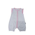 Bebengo 3022 Pembe Puanlı Kız Kısa Tulum