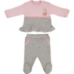 Bebengo Tavşanlı 2'li Bebek Takımı TKK5036 - 6 - 9 Ay - Gri