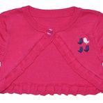 Bebepan Birds Fuşya 3-6 Ay Triko Bebek Bolero