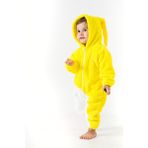 Bebesev Welsoft Peluş Unisex Kışlık Bebek Takımları Çocuk Giyim Bebek Kıyafeti çocuk kostümü Welsoft Takım - Beyaz - 0 - 6 Ay