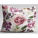 Bebesi 10 Adet Gül Desenli Yastık Kılıfı 50X70 Cm Fermuarlı