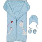Bebesi Fluffy Zürafalı Bebek Battaniyesi