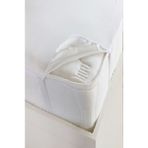 Bebesi Kenar Lastikli Sıvı Geçirmez Pamuk 70 x 120 Bebek Yatağı Koruyucu Alez - 70 x 120 cm - Beyaz