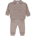 Bebetto Balıksırtı Üç Ip Sweat 2li Takım (Mountaın Range) Kahverengi - 2 Yaş
