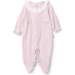 Bebetto Bebetto, Kız, Patikli Tulum, Çıtçıtlı, Sweet Princess, Fırfırlı Yaka, Uzun Paça, Uzun Kol - Pembe - 6 - 9 Ay