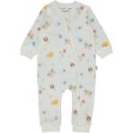Bebetto Interlok Fermuarlı Patiksiz Tulum (Sweet Jumpsuıt/26) Ekru - 12 - 18 Ay