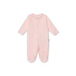 Bebetto Kız Bebek Tulum Çıtçıtlı Bisiklet Yaka Uzun Kol Patikli