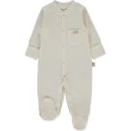 Bebetto Organik Raporlu Interlok Patikli Tulum (Organıc Be Nature) Ekru - 0 - 1 Ay