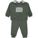 Bebetto Üç Ip Kapşonlu Sweat 2li Takım (Good Thıngs) Haki - 2 Yaş
