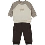 Bebetto Üç Ip Sweat 2li Takım (Self Enjoy) Kahverengi - 12 - 18 Ay