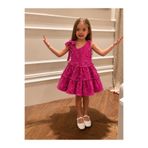 Bebibo Askılı Pileli Kız Çocuk Cotton Elbise