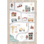 Bebişim Halı Eğitici Yol Bambu Çocuk Odası Halısı - ​80 x 150 cm - Krem