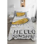 Bebişim Halı Hello Sunshine Tek Kişilik Pike Takımı Çocuk Odası Pike Yatak Örtüsü - Sarı