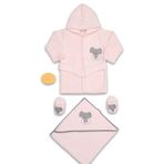 Bebitof 30036 Pembe Fil Bebek Bornoz Seti