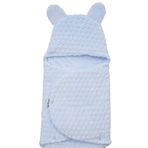 Bebitof 95025 Mavi Baby Kabartmalı Velboa Kundak