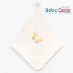 BEBİTOF Etekli Tavşanlar Kapitone Battaniye ( Yeşil )