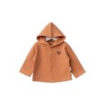 Bebitof Kapüşonlu Bebek Hırka 80153 Kiremit