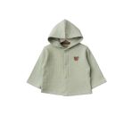 Bebitof Kapüşonlu Bebek Hırka 80153 Mint