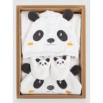 Bebitof Koala Desenli Bambu 0-24 Ay Bebek Bornoz Seti