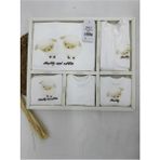 Bebitof My Baby Kumsal % 100 Coton 10 Lu Hastane Çıkışı Yeni Sevimli Kuzu Desenli 10120 - Yenidoğan - 01.Ekru