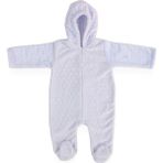 Bebitof Puan Desenli Bebek Tulumu 70325 Mavi 6-9 Ay
