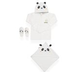 Bebitofbaby 30037 Beyaz Panda Bornoz Seti