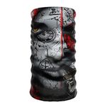 Bebo Store Extreme Spor Motor Ve Bisiklet Kullananlara Özel Desenli Buff Boyunluk Bandana Balaklava - face-165