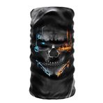Bebo Store Extreme Spor Motor Ve Bisiklet Kullananlara Özel Desenli Buff Boyunluk Bandana Balaklava - skull-169