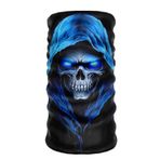 Bebo Store Extreme Spor Motor Ve Bisiklet Kullananlara Özel Desenli Buff Boyunluk Bandana Balaklava - skull-176