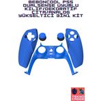 beboncool 3in1 Ps5 Dualsense Dekoratif Çıta Analog Yükseltici Silikon Kılıf Joystick Koruyucu Kit