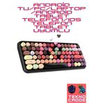 beboncool A308i IOS/ANDROİD/WİNDOWS/Tablet/Telefon/Akıllı TV/PC/LAPTOP DAKTİLO BLUETOOTH Klavye
