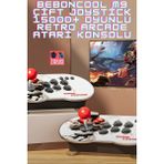 Beboncool M9 4K 64 gb Çift Joystick Hdmi 15000 Beyaz Oyunlu Retro Arcade Oyun Konsolu