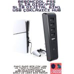 Beboncool PG-P5S026 Ps5 Slim Disk/ps5 Slim Dijital 6in1 USB Type-C Hub Çoklayıcı - Siyah