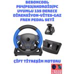 beboncool Ps4/Ps3/Android/PC Uyumlu 135 Derece Çift Titreşim Motorlu Direksiyon Seti