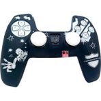 Beboncool Ps5 Dualsense Joystick Koruyucu Silikon Kılıf Desenli ve Estetik Tasarım - Siyah - Beyaz