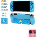 Beboncool TNS-2120 Uyumlu Nintendo Switch OLED 5in1 Koruyucu Kit - Mavi